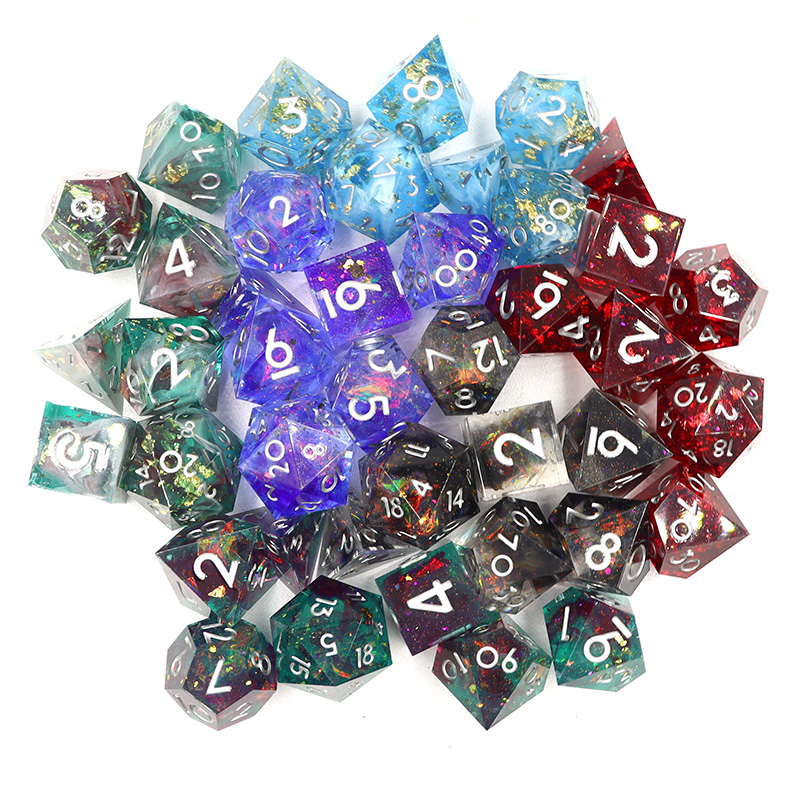 Factory Price 17mm D6-size Customizable Resin Dice for DND RPG Board Games