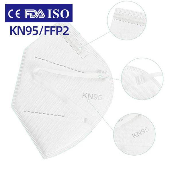 Public Area Breathing Respirator Mask White Color Customized High Filtration Efficiency
