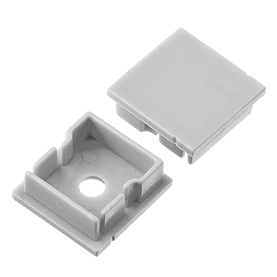 6063 T3-T8 Aluminum Alloy Anodized Finish LED Aluminum Profile with Customized Length for Surface Mounted LED Channel