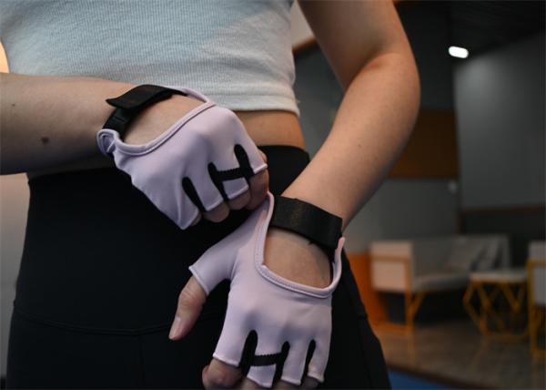 Cores preta e rosa Luvas de Yoga Guantes de Yoga Exercícios de Pilates Luvas de ginástica de dedos completos
