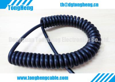 6 Conductors PUR Jacket Coiled Spiral Cable