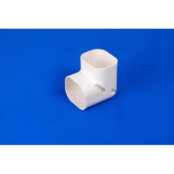 White Color PVC Ac Pipe Cover , 80mm White Ac Line Set Cover CE Certification