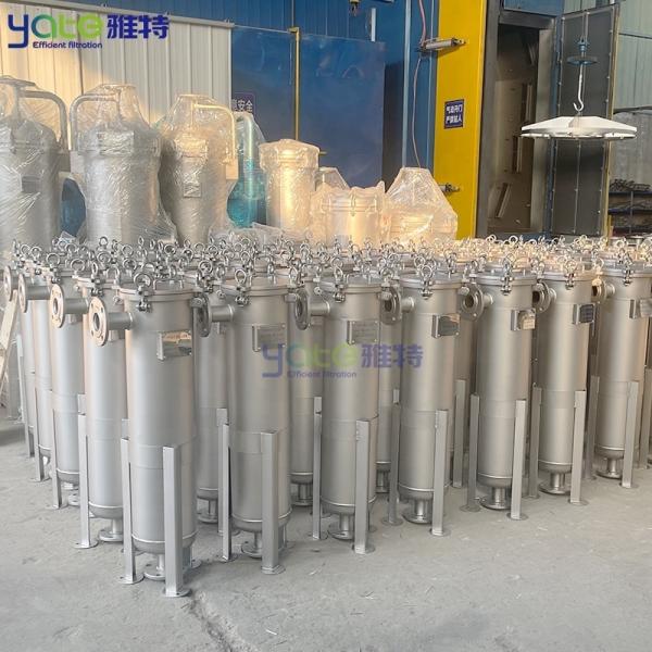 Industrial Well Water Ground Water Lake River Pond Water Filtration Stainless Steel Bag Filter Housing 5 Micron Single Bag