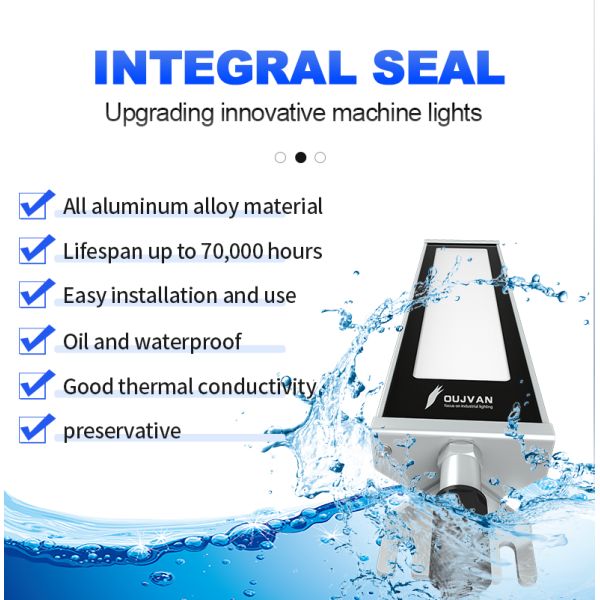 Lámpara para máquina CNC a prueba de aceite IP67, luz de trabajo LED para máquina CNC