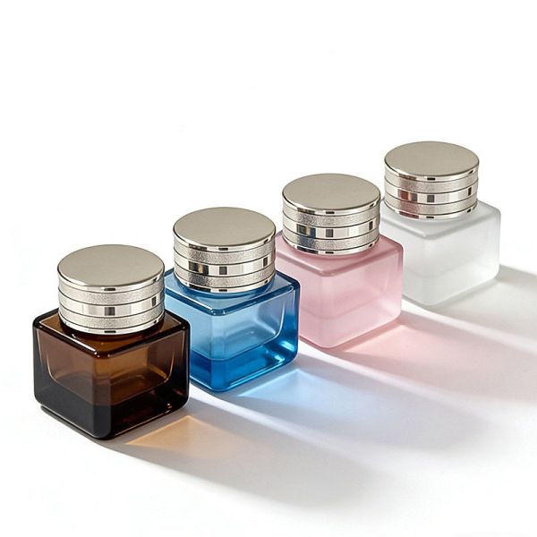 15g Leak proof beauty product amber glass jars support free sample perfect option for cosmetic creams lotions and serums packaging