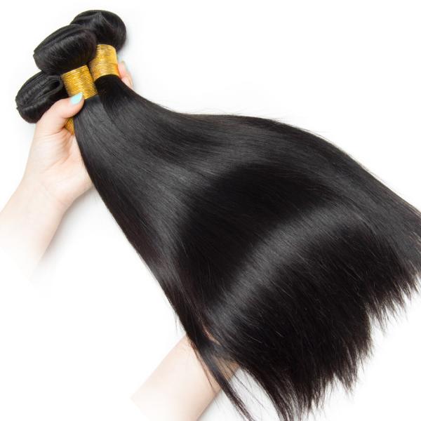 Double Weft Straight Virgin Human Hair Bundles 8A Grade Free Tangle No Shedding