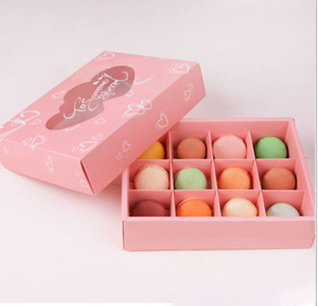 Контейнеры торта розового небольшого прямоугольника ДИИ устранимые