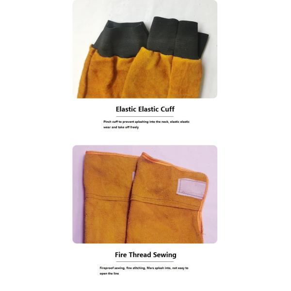 Удлинение коровьей шкуры электрическая сварка сварщик сварка высокотемпературный огнеупорный рабочий защитный рукав