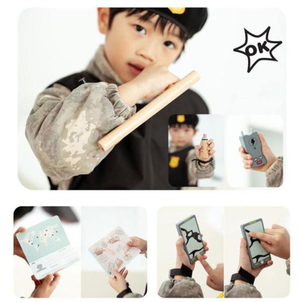 Picture-Perfect Wooden Toy Set Ideal for Children's Role-Playing and Home Simulation
