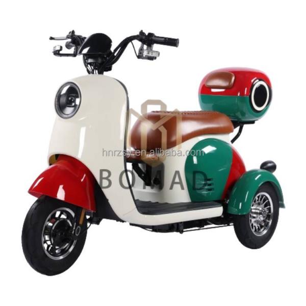 2024 Electric Tricycles Motorcycle Bike Three Wheel Electric Tricycle 3 Wheel Battery Position Rear Carrier 160X75X130 cm