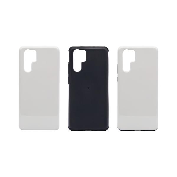 Huawei P30 P40 P50 Pro用 2 in 1 コーティング済み 3D昇華型スマホケースブランク