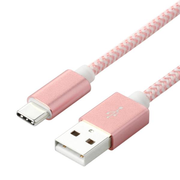 Heat Resistant 3M Nylon Braided Usb 3.0 Fast Charging Cable For Type C