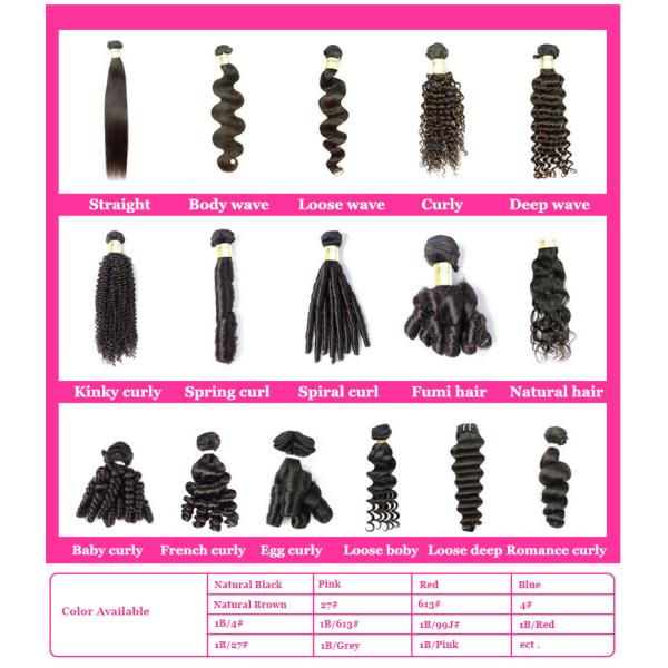 100% Unprocessed Full Lace Frontal Closure Natural Black Comfortable To Wear