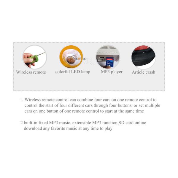 ODM Remote Control Kids Bumper Car 360 Degree Rotation Amusement Game Machine
