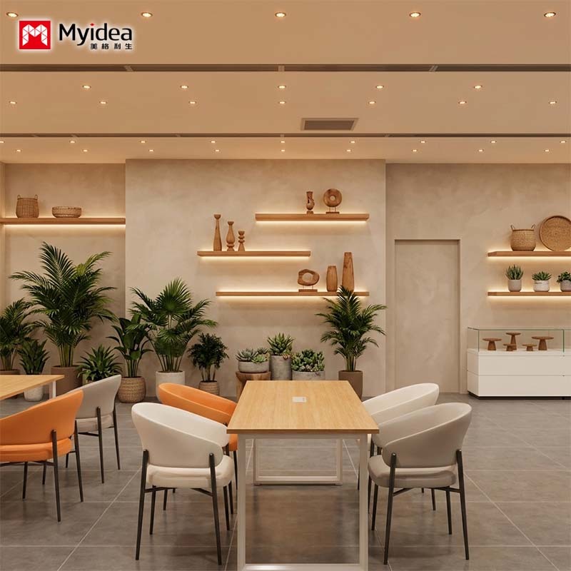 Multi-Purpose Library & Cafe Table – Perfect for Quiet Reading, Casual Meetings, and Laptop Workstations.