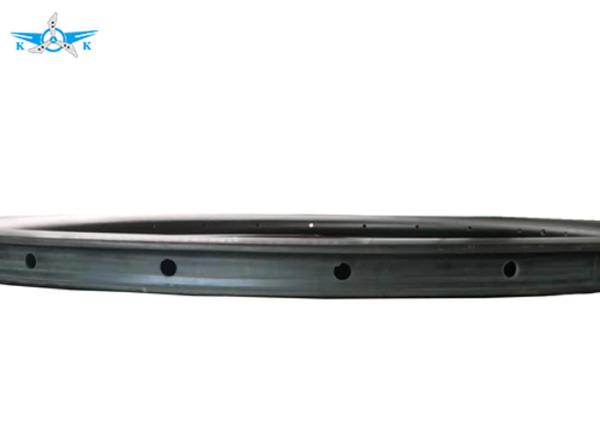 700C 25mm Width Carbon Fiber Wheelchair 255 Degree Clincher Rims Tubeless Compatible