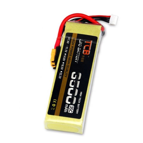 6S FPV Drone Battery 22.2V 35C 3500mAh Lipo Battery For Racing Drones