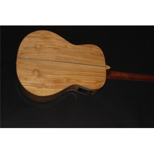 AAAA all Solid imported olive wood OM body custom guitar acoustic electric guitar