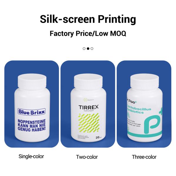 Empty 50CC Plastic Pill Bottle Container Blank Medicine Bottle For Chemical Capsule