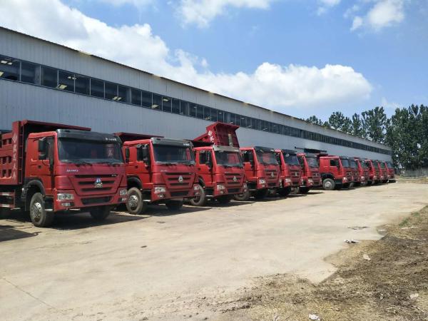 Second hand HOWO 375 dump truck with Euro III emission standard