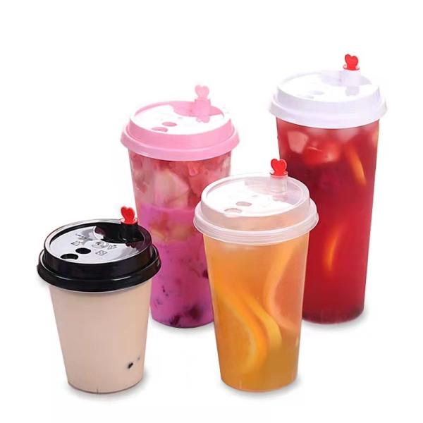 OEM 1L Milk Tea Plastic Cups Single Wall 95mm PP Disposable Cups 1000ml