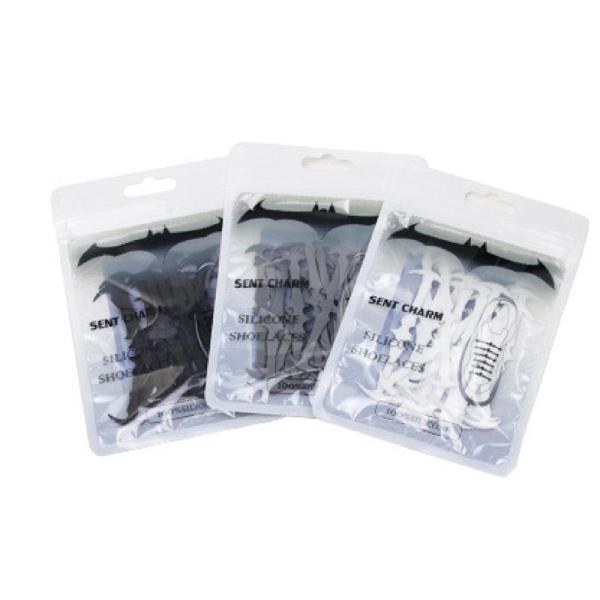 Custom Bundlel Tieless Silicone Laces , Soft Collapsible Colorful Elastic Shoe