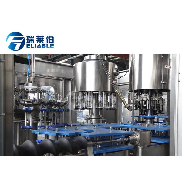 Automatic Glass Bottle Washing Filling Capping Equipment Treated Mineral / Pure Water