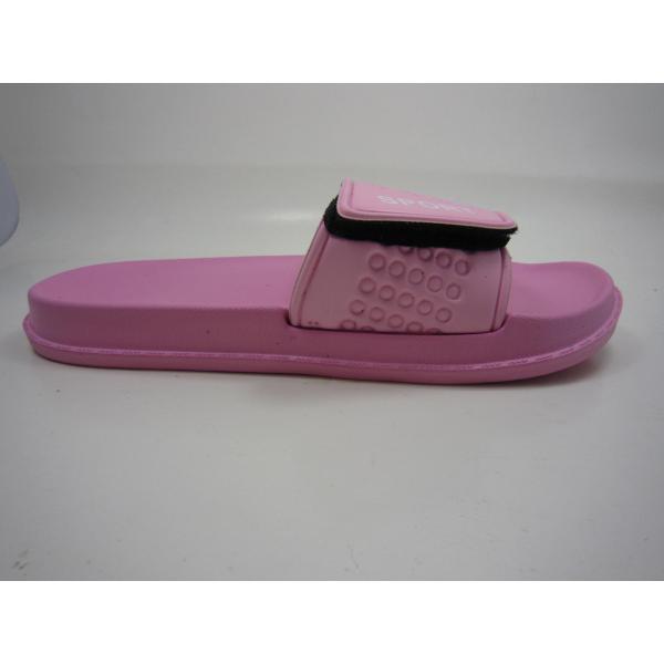 Ladies Breathable Flat Eva Material Slippers Upper With Velcro