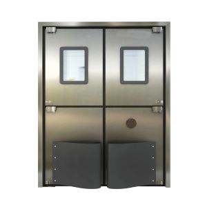Heavy Duty Industrial Swing Door Impact Resistant 304 Stainless Steel Swing Door