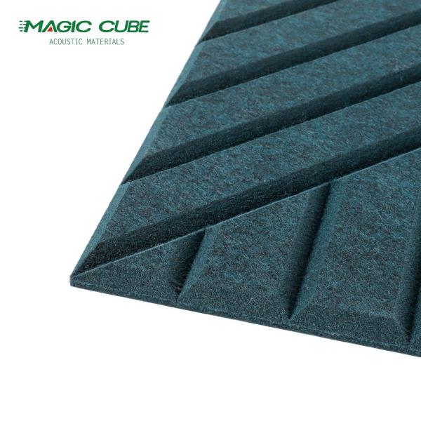 European Standard 9mm/12mm/24mm 100% PET Fiber Acoustic Panel Dense Thick Acoustic Wall And Ceiling Panel