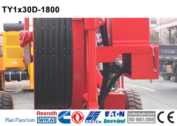 Tensionnaire hydraulique pour le tirage du câble/tensionnement du conducteur de chaîne