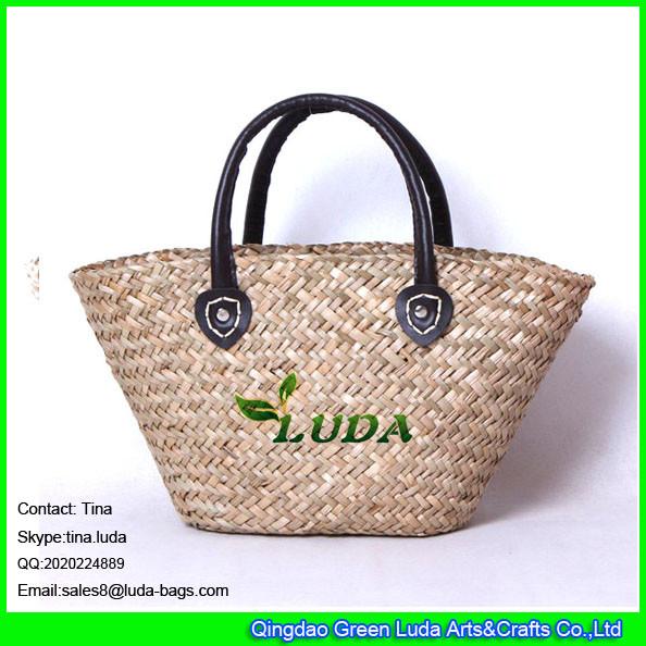 LUDA cute palma straw basket bag natural seagrass small straw bag for children