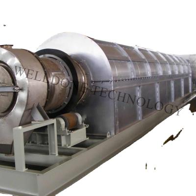 Cassava Flour Rotary Kiln Dryer 120 - 500℃ Drying Temperature CS Material