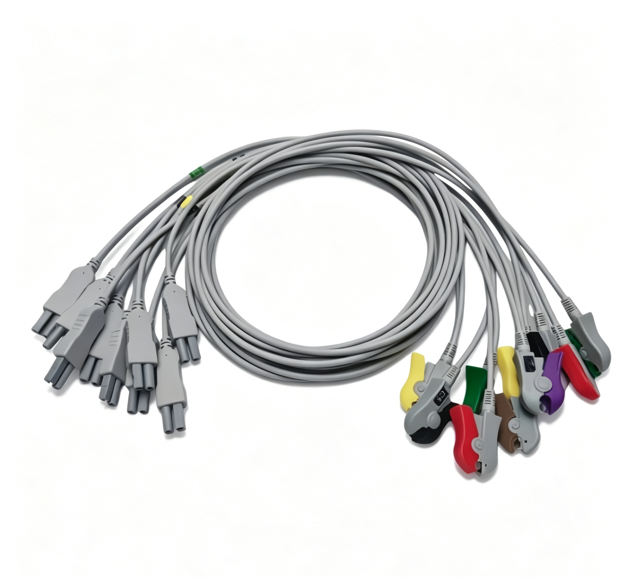 IEC ECG Cables And Leadwires Grabber Medical Cables 10 Lead Compatible Norav