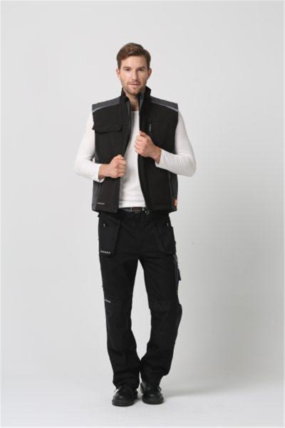 Velcro Fastener Cold Weather Work Body Warmer , 320gsm Cold Weather Vest For Men