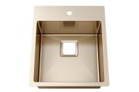 Luxury 304 Sus Above Counter Bathroom Sink For Hotel Sanitary Ware / Brushed Stainless Steel Kitchen Sink