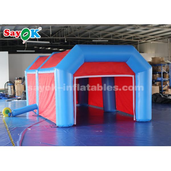 Идет вода шатра воздуха Outdoors - шатер воздуха доказательства раздувной для цвета пикника голубого и красного