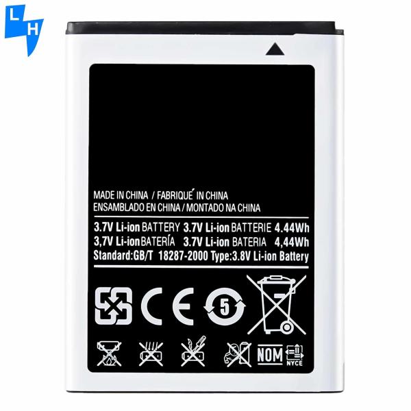 Uma bateria de telefone móvel de 1200mAh EB454357VU para Samsung Galaxy Wave Y LaFleur Edition S5360 S5380