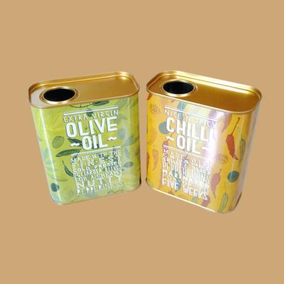 1 litro óleo de amendoim Tin Can Container de 5 litros 1 galão Olive Oil Metal Tin Box comestível