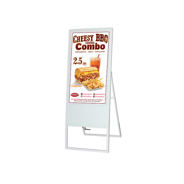 Free Standing 3840X2160 LCD Digital Signage 43 Inch Digital Signage Restaurant Menu