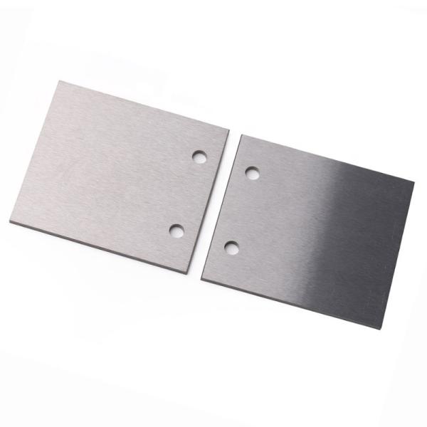Thickness 1mm Carbide Wood Cutting Tools , 2 Holes Tungsten Carbide Plate