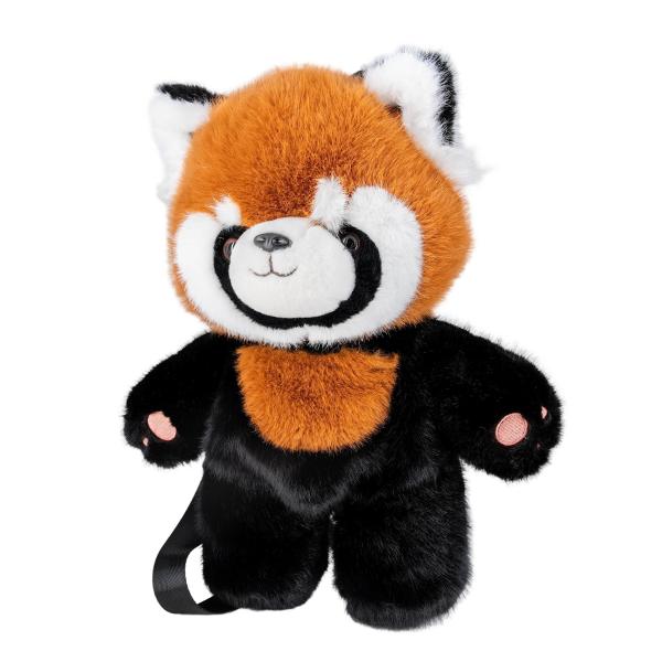Kawaii Cute Red Plush Backpack Toy Stuffed Animal Panda Plushie Backpack Low MOQ
