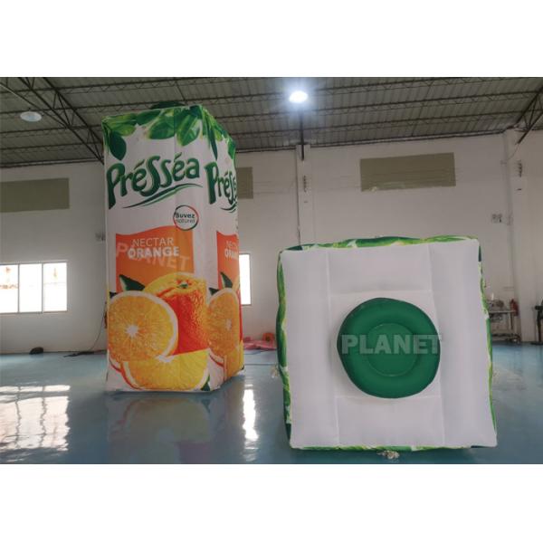 Модель мультфильма бутылки квадратного размера формы изготовленного на заказ раздувная выпивая