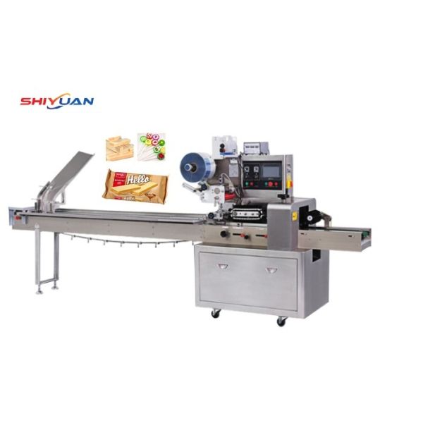Horizontal Instant Noodle Packaging Machine , Automatic Bread Packaging Machine