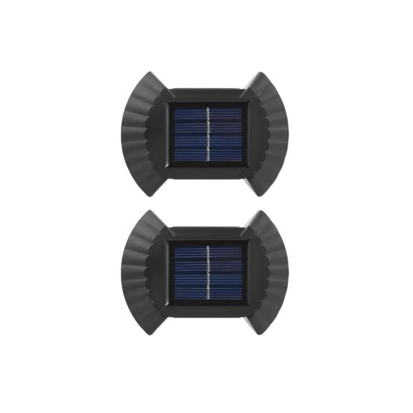 Warm White Solar Powered LED Wall Lights for Garden Patio Garage Driveway Up Down Lamp