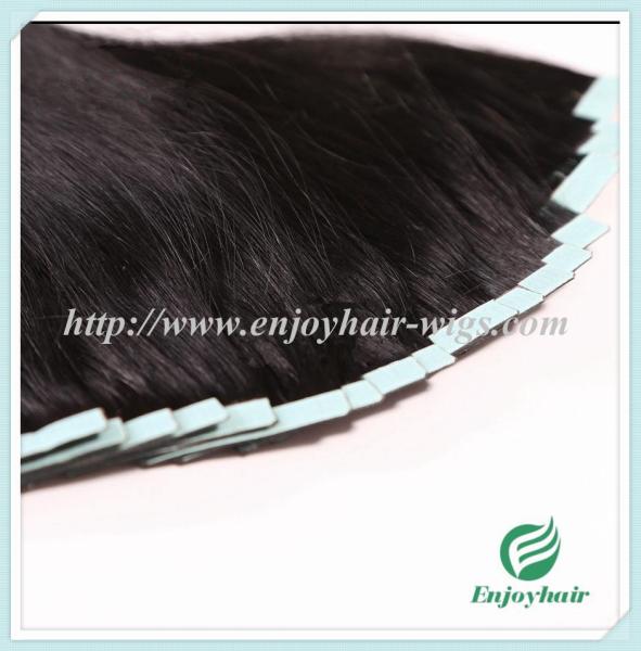 Tape Hair extension 16-28 100s/pack 1# color Straight malaysian virgin hair