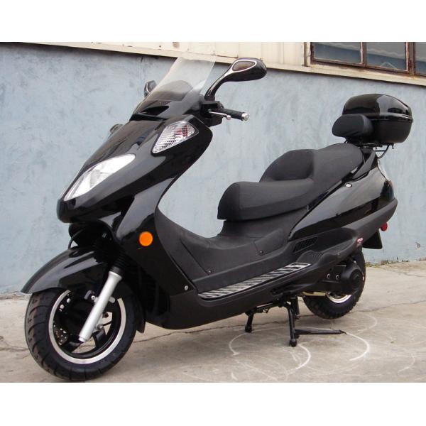 Самокат газа 2 фар голубой взрослый, мотороллер 150кк с кожей 2 мест реальной