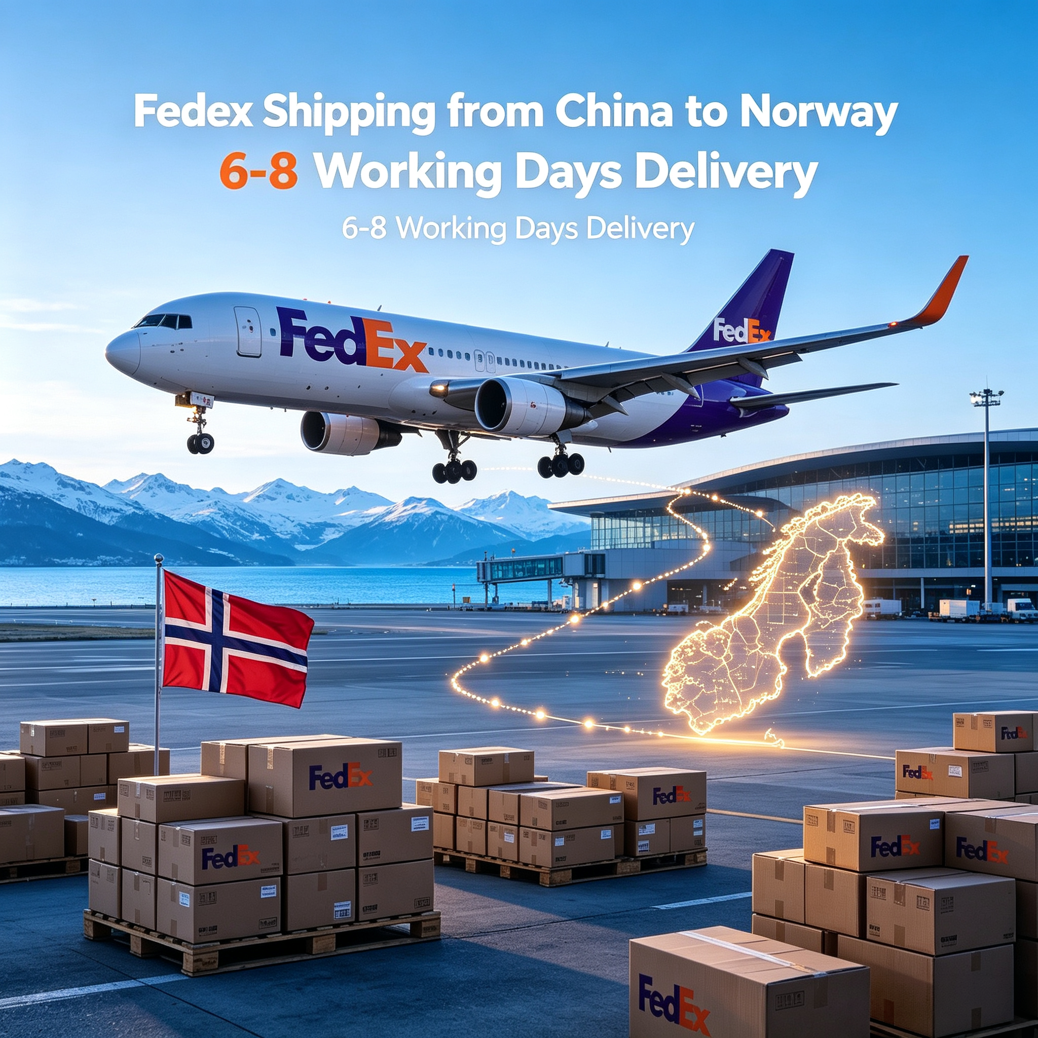 International FedEx Shipping From China To Norway Door To Door Shipping Services