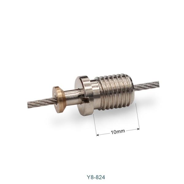 M8 Thread Brass Cable Gripper Nickel Plating Easy Integration Customization