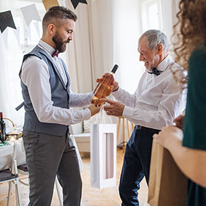 Роскошная бумага цвета коричневого цвета коробки вина Kraft бумажная упаковывая экологическая прочная